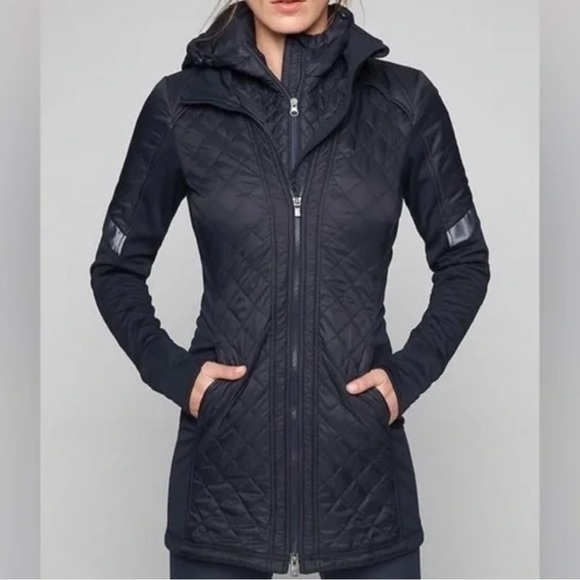 ATHLETA Women's Rock Springs CYA Jacket Quilted Puffer Black Size XS - Picture 1 of 14